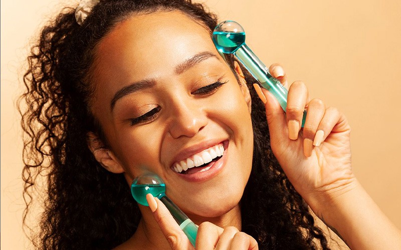 how to use ice globes on eyes