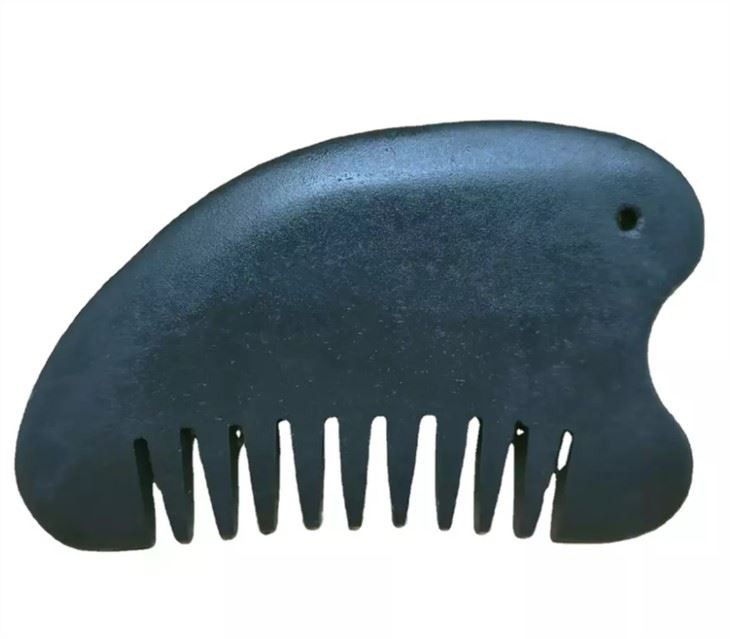 Blcak Bian Pob Zeb Combs Shape Gua Sha Tool