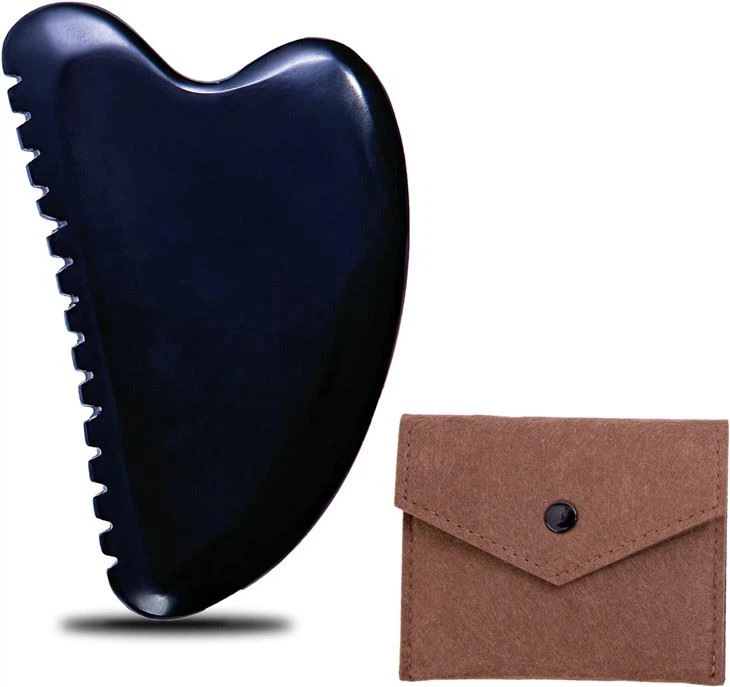 Heart Comb Bian Stone Gua Sha Scraping Massage Tools
