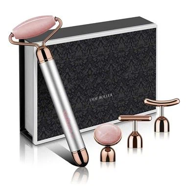4 Hauv 1 Rose Quartz Ntsej Muag Cov Menyuam Massej