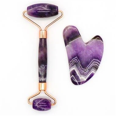 Amethyst Quartz Cov Menyuam & Gua Sharha Tool
