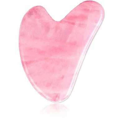 Tiag tiag Jade Rose Quartz Gua Pob Zeb