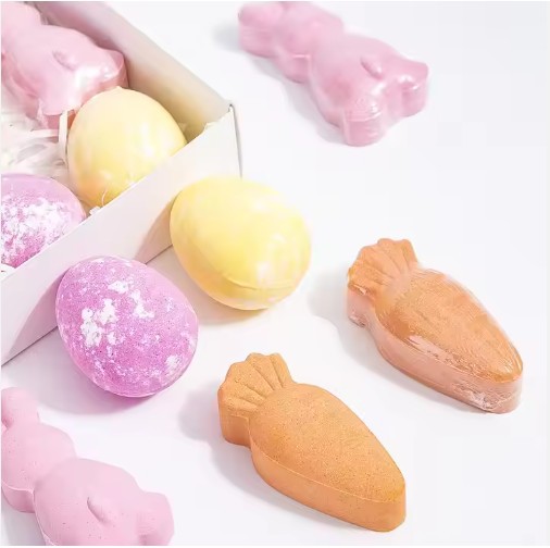 Private Label Easter Bunny Egg Bath Bombs Gift Set
