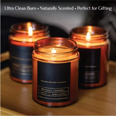 Ntuj Soy Wax Sticker Glass Jar Candles For Home Fragrance